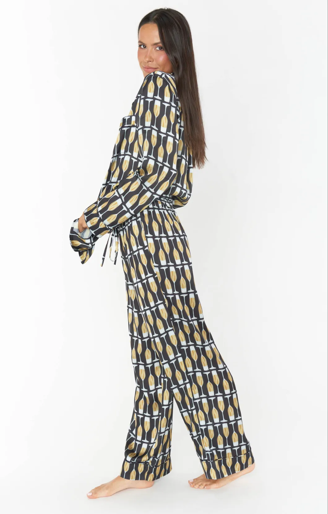 Show Me Your Mumu | Classic PJ Set {Champagne Silky}