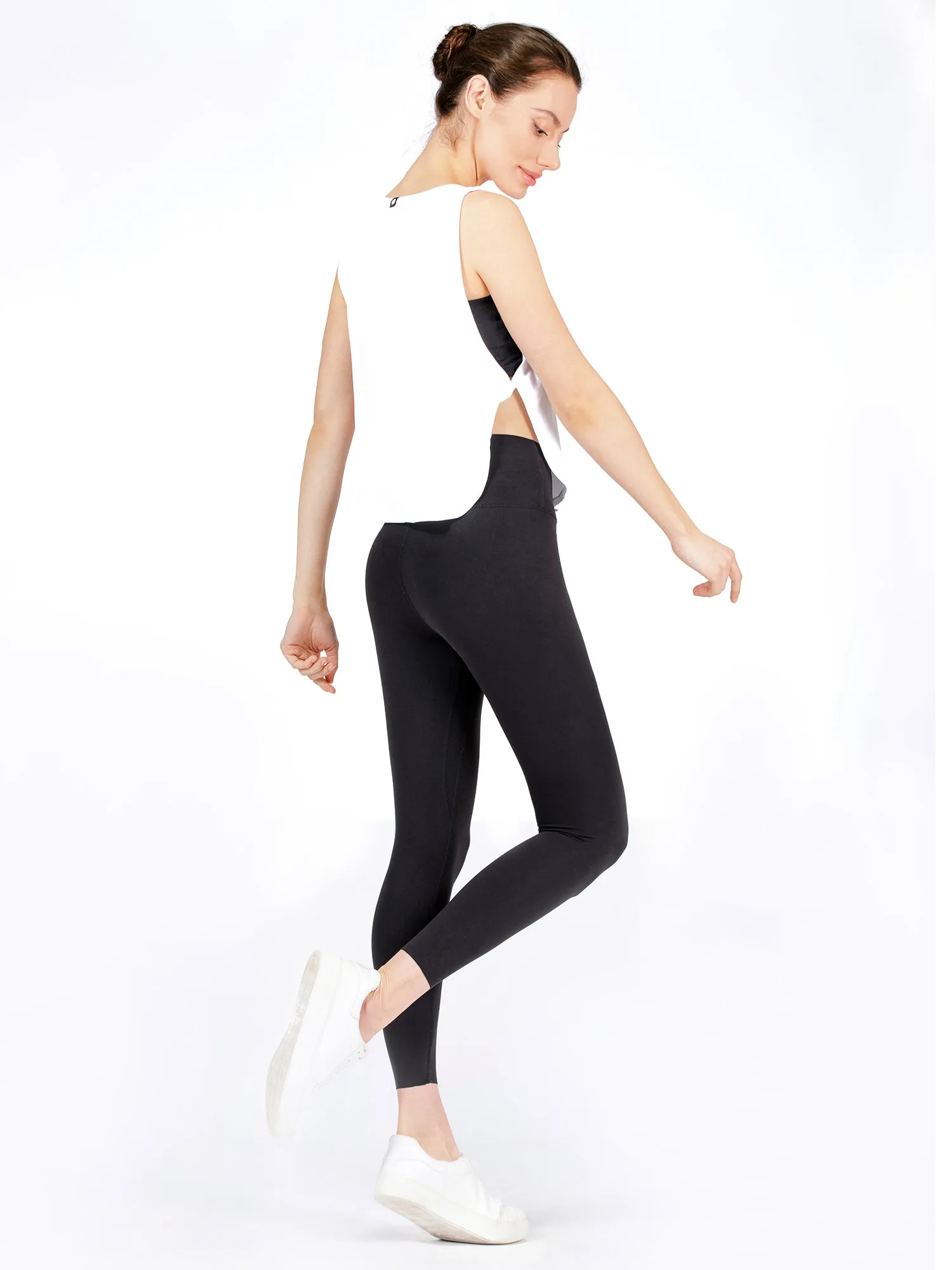 SIDE TWIST SURF TANK, SHORT, WHITE