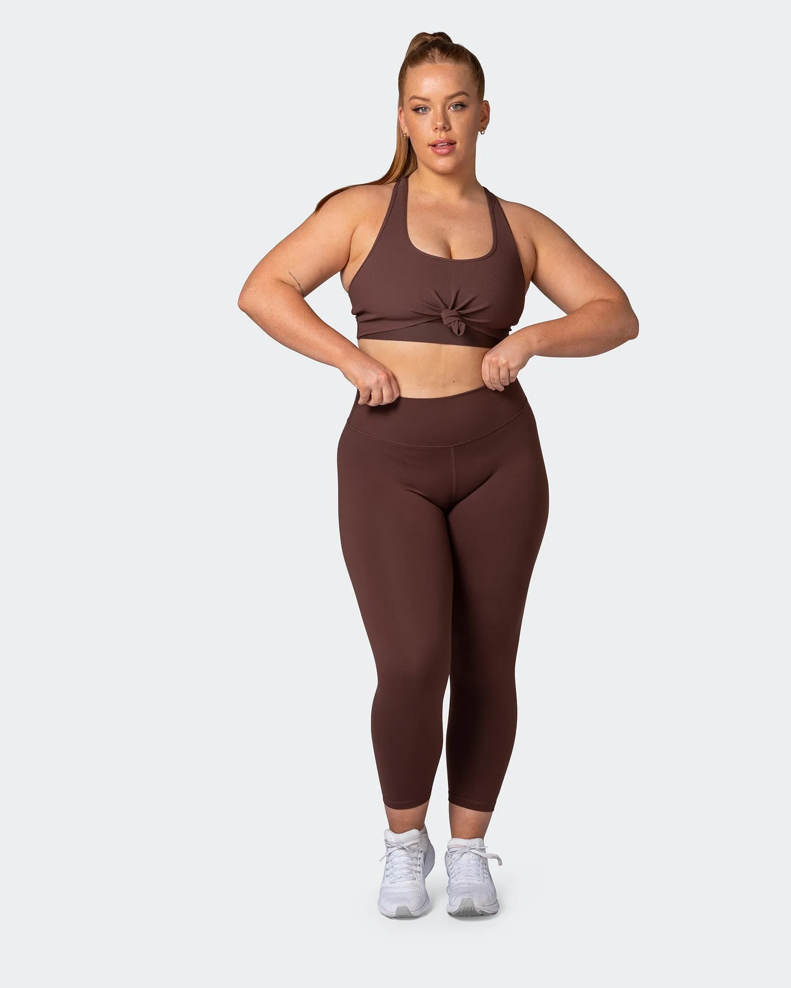 Signature Scrunch 7/8 Leggings - Coffee