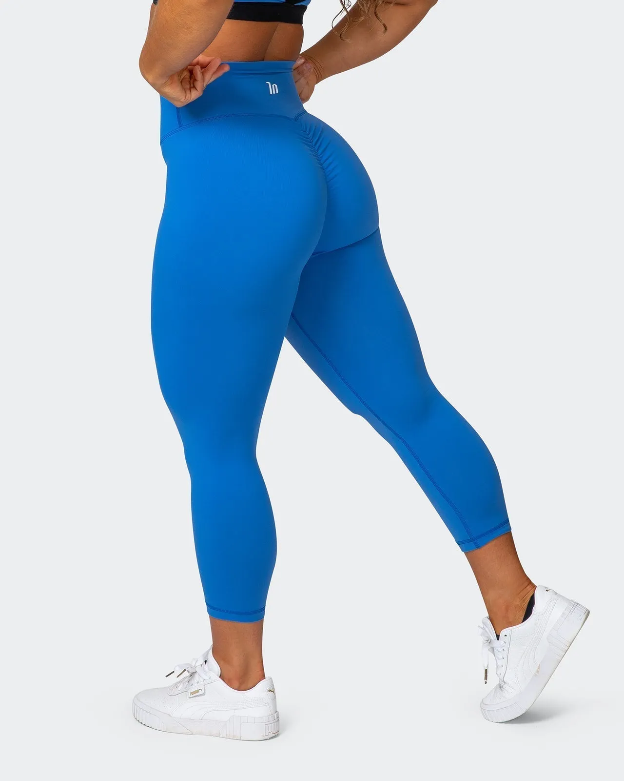Signature Scrunch 7/8 Leggings - Sonic Blue