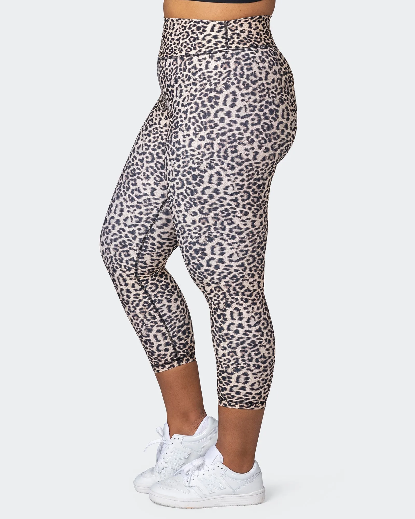 Signature Scrunch 7/8 Leggings - Yellow Leopard