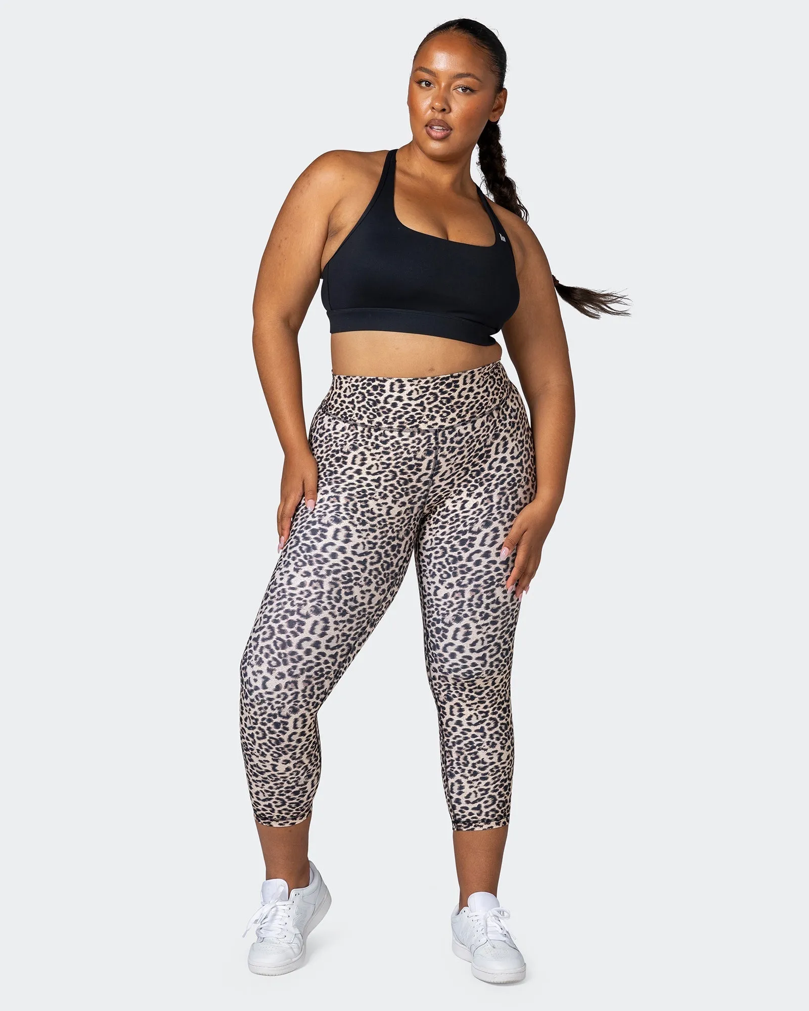 Signature Scrunch 7/8 Leggings - Yellow Leopard