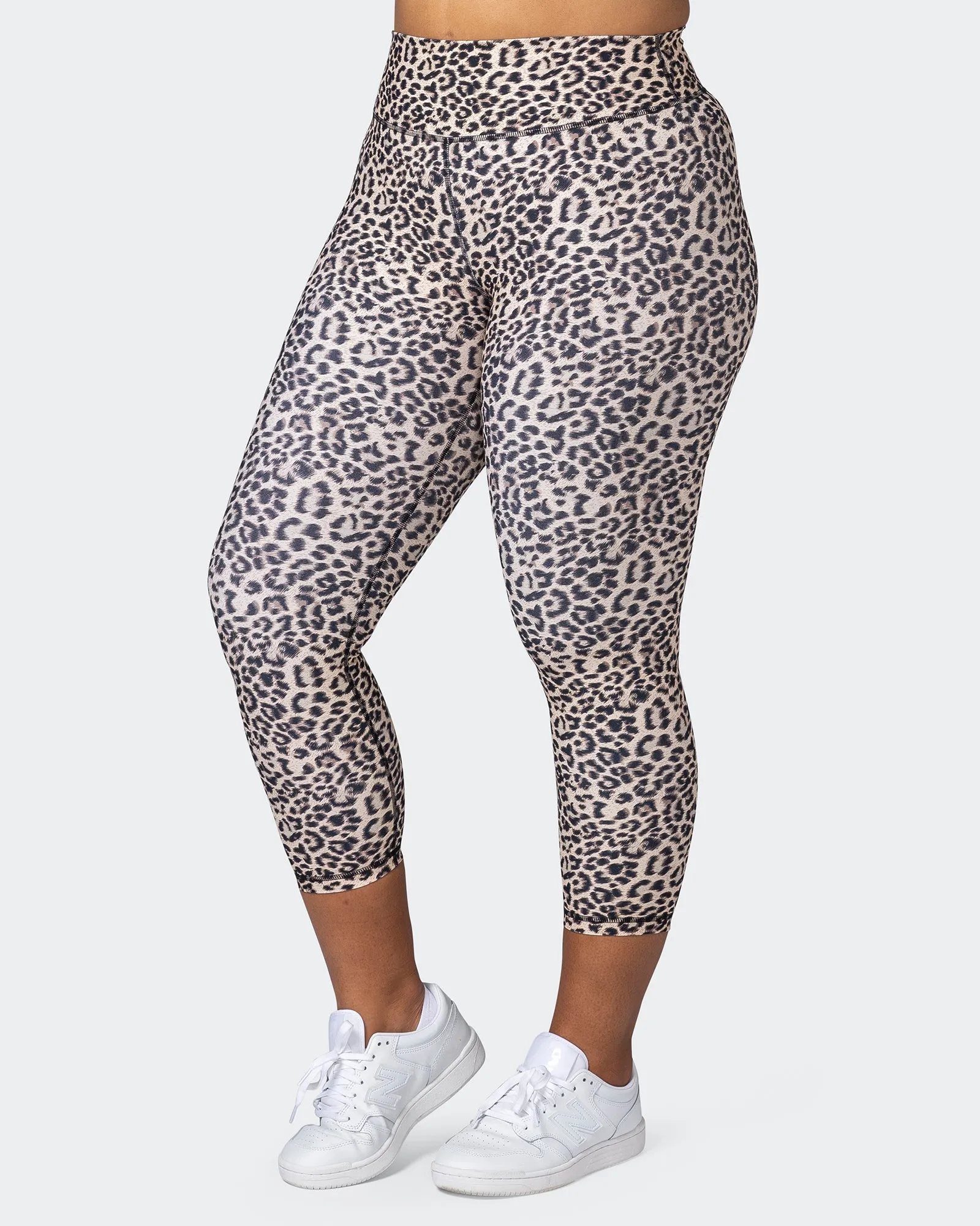 Signature Scrunch 7/8 Leggings - Yellow Leopard