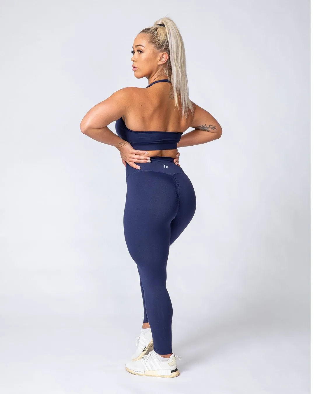Signature Scrunch Ankle Length Leggings - Midnight