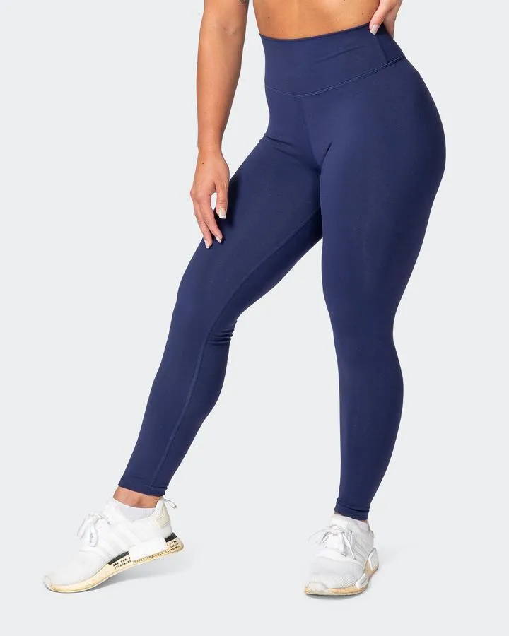 Signature Scrunch Ankle Length Leggings - Midnight