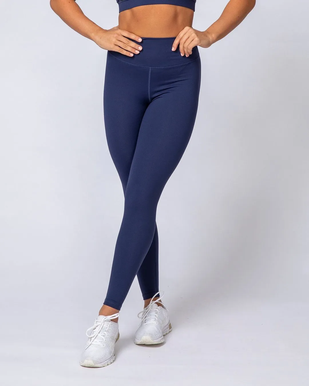 Signature Scrunch Ankle Length Leggings - Midnight