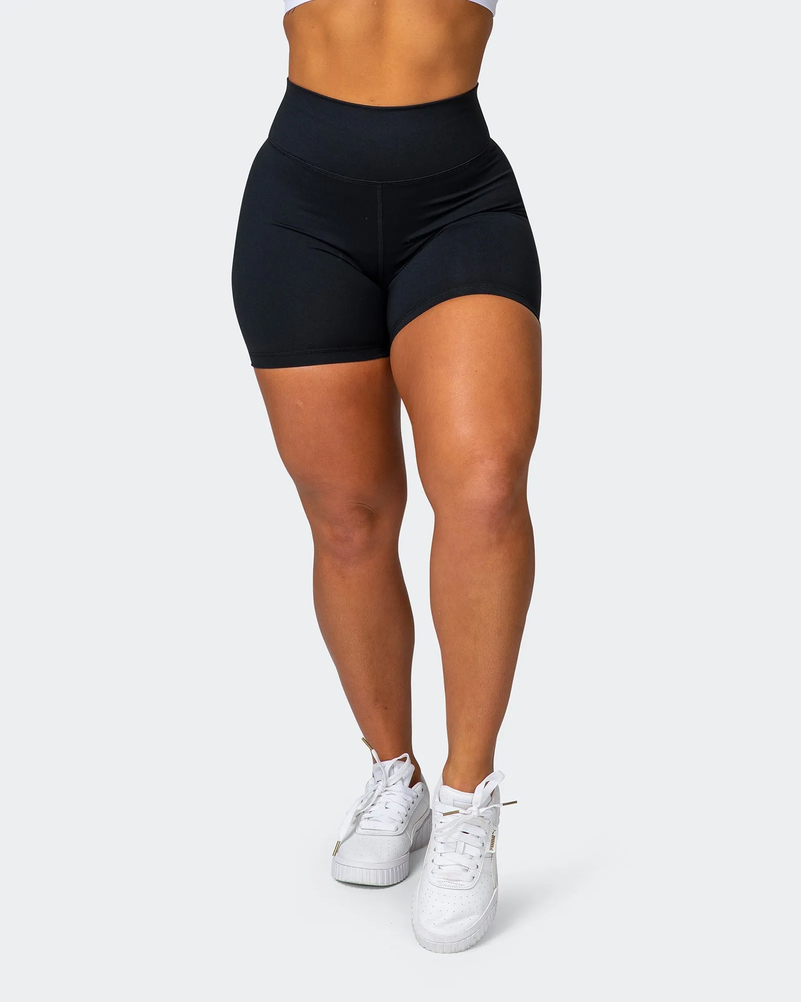 Signature Scrunch Bike Shorts - Black