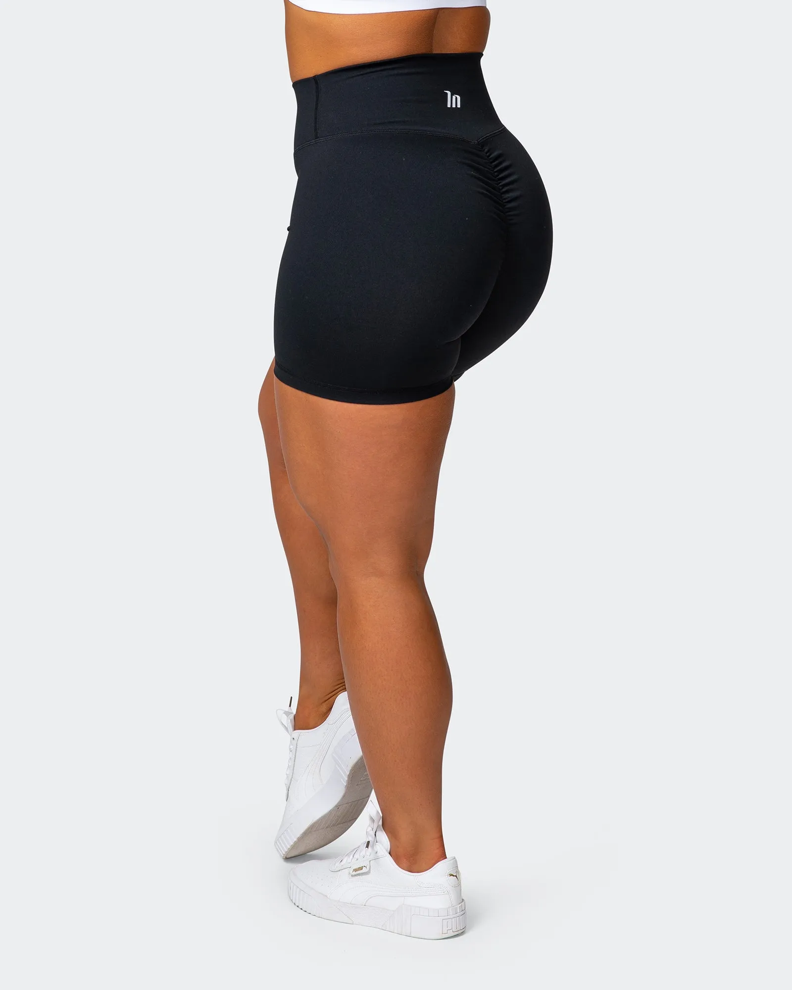 Signature Scrunch Bike Shorts - Black