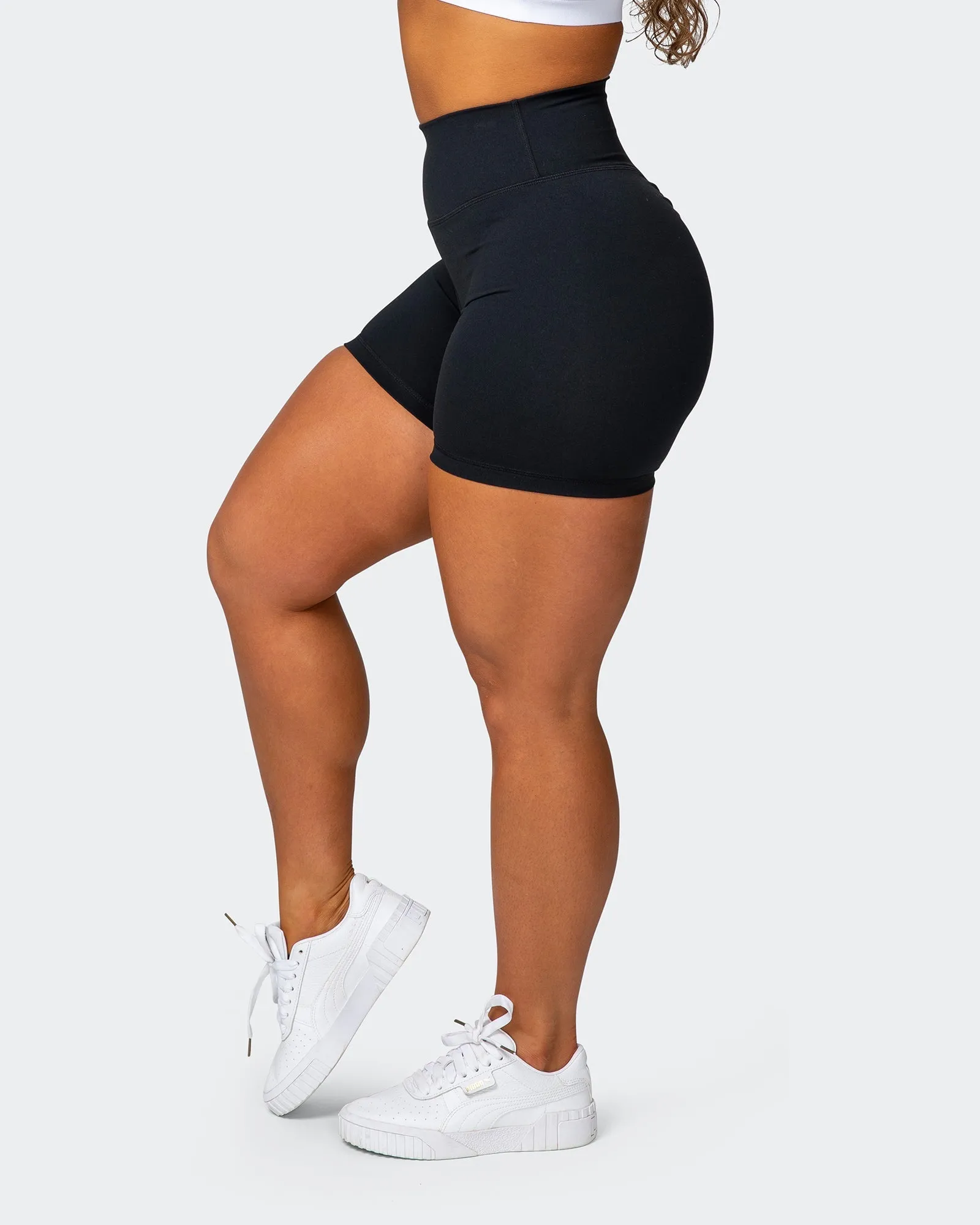 Signature Scrunch Bike Shorts - Black