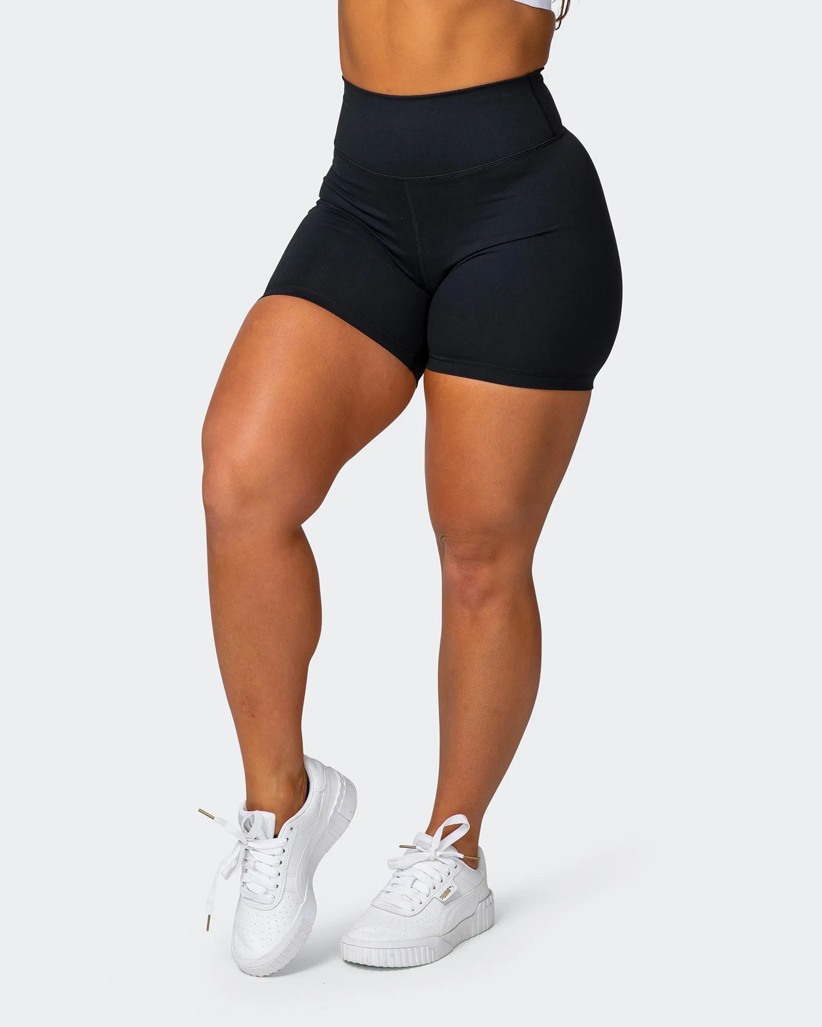 Signature Scrunch Bike Shorts - Black