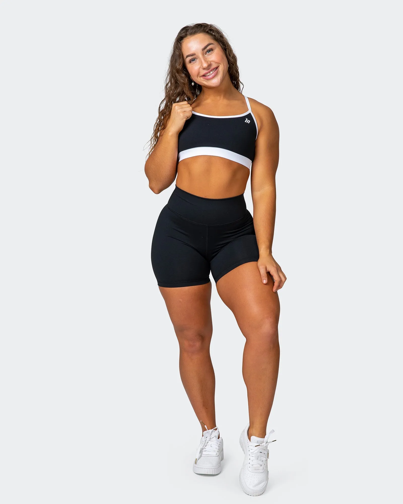 Signature Scrunch Bike Shorts - Black