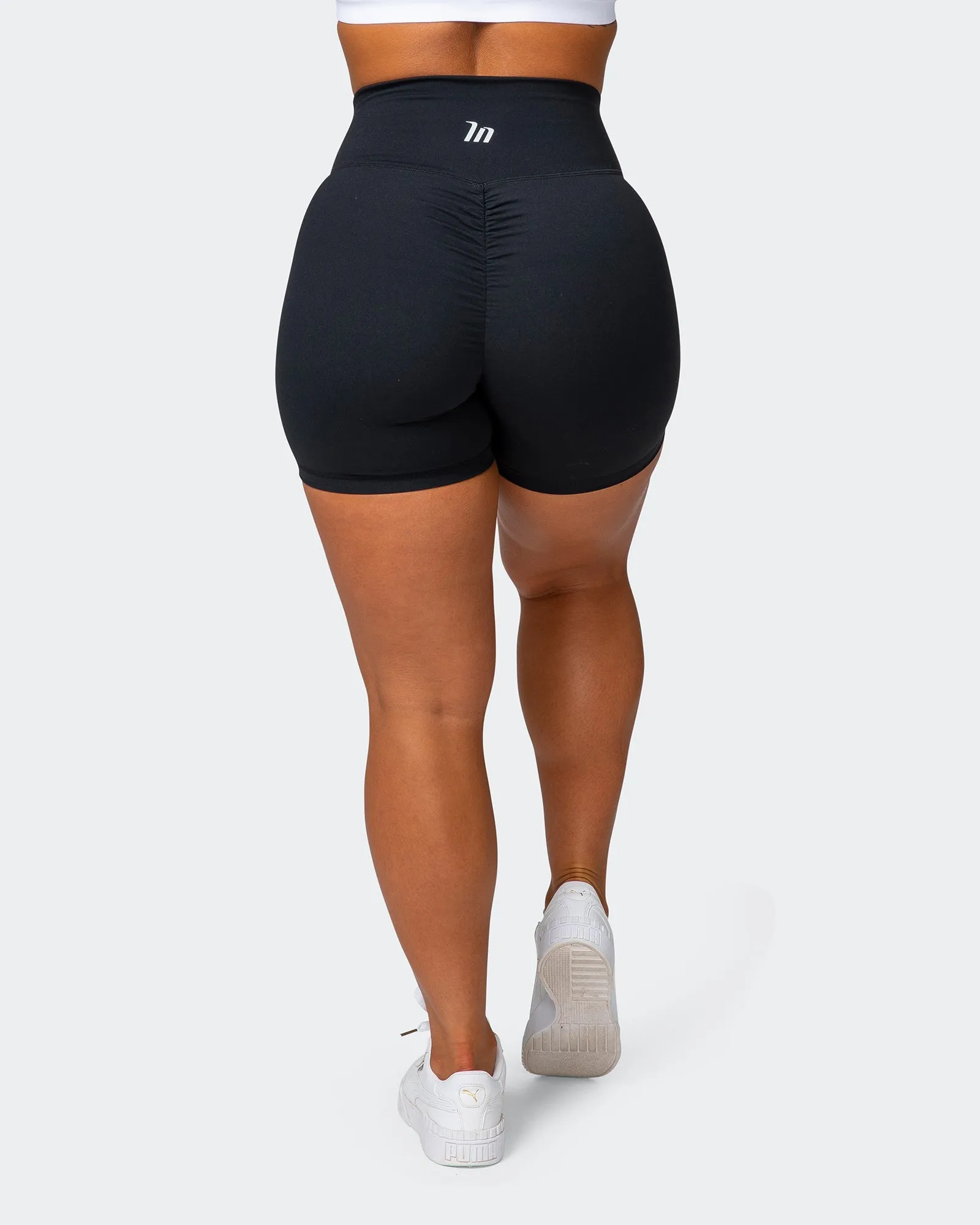 Signature Scrunch Bike Shorts - Black