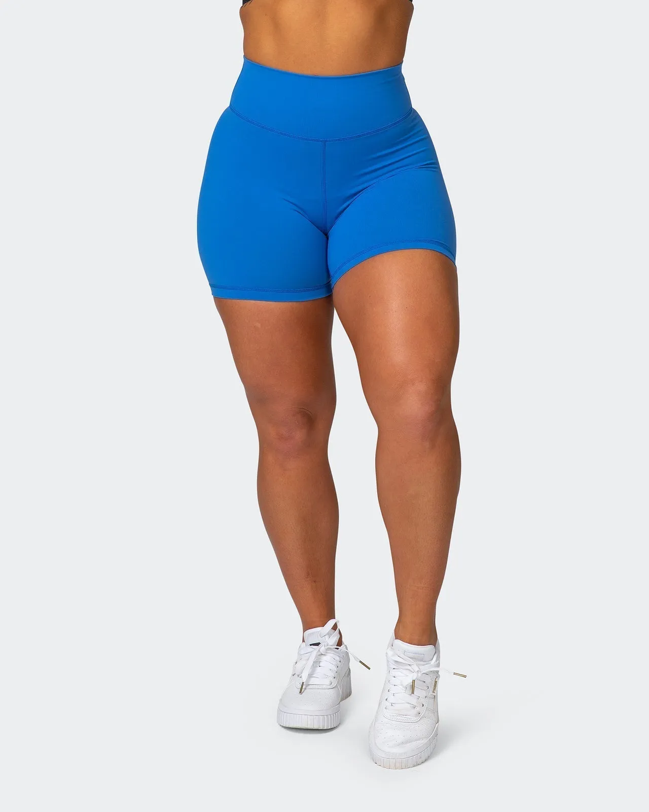 Signature Scrunch Bike Shorts - Sonic Blue
