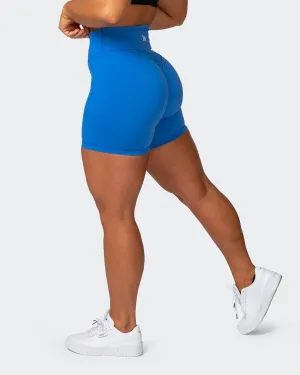 Signature Scrunch Bike Shorts - Sonic Blue