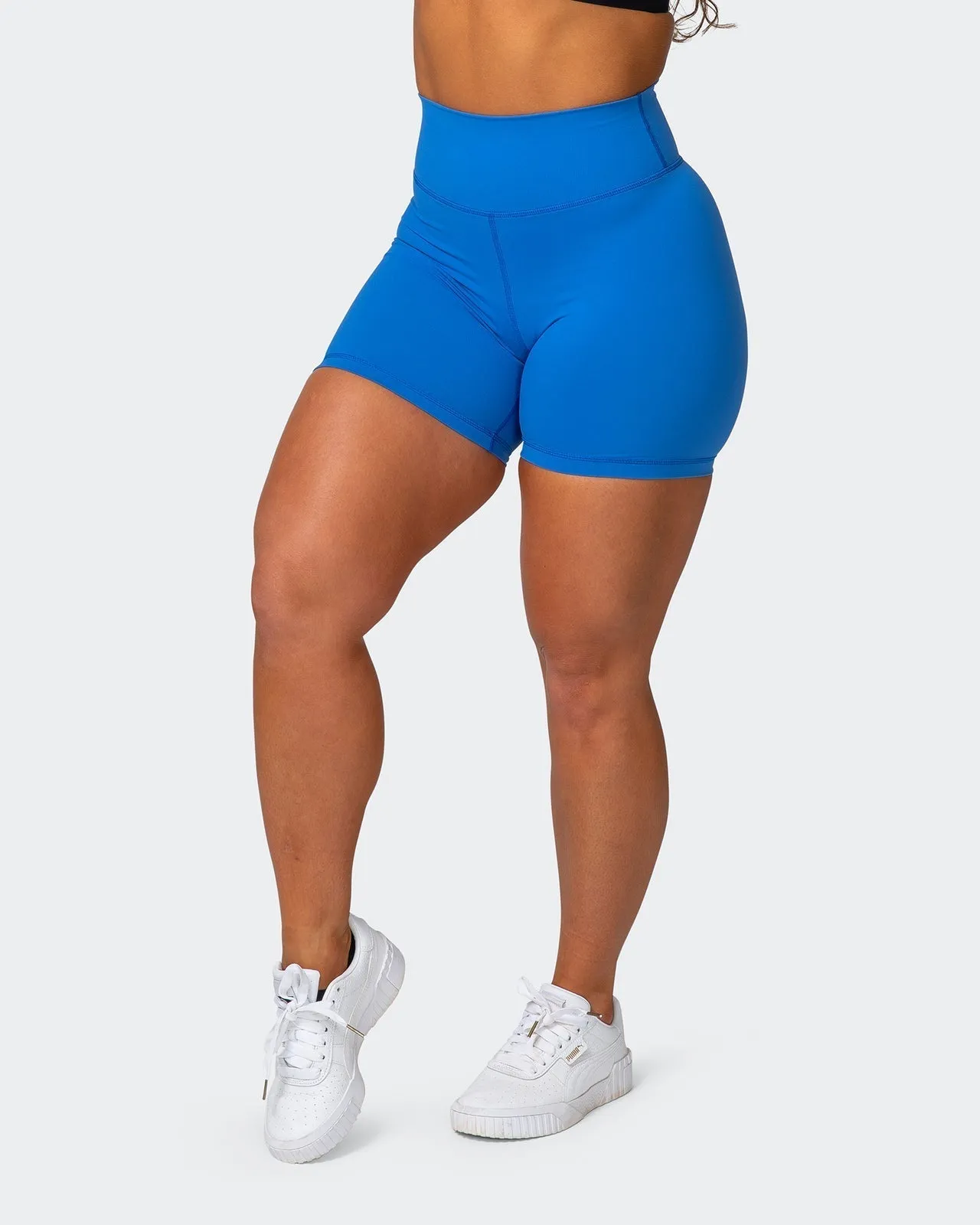 Signature Scrunch Bike Shorts - Sonic Blue