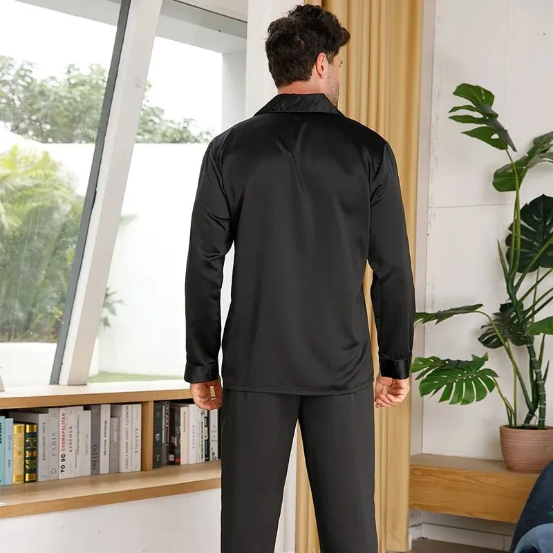 Silk Pajamas for Men 100% Real Silk Pajamas Set