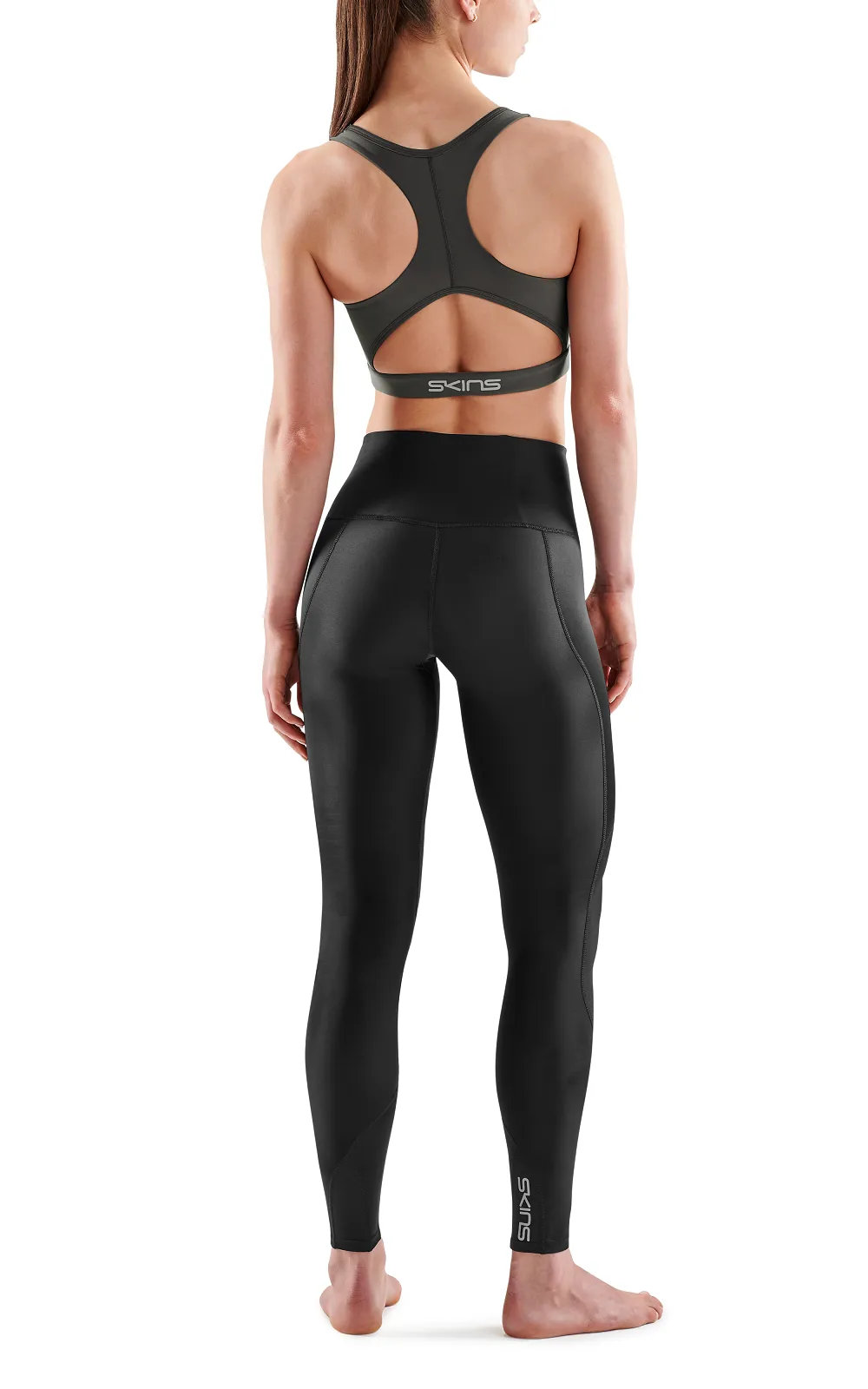 SKINS Women's Activewear Active Bra 3-Series - Charcoal