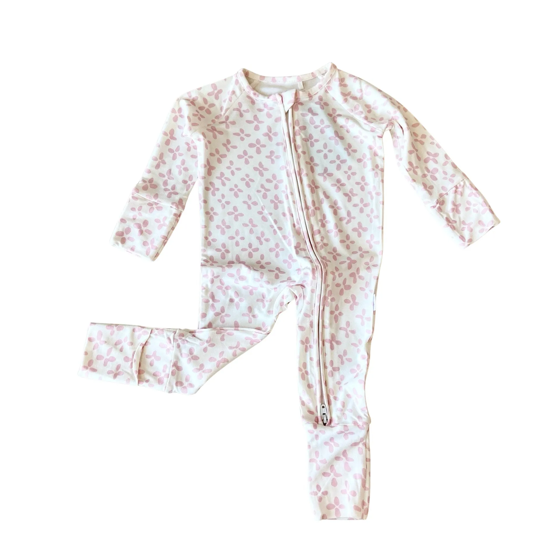 Sleep Romper | Pink Clover