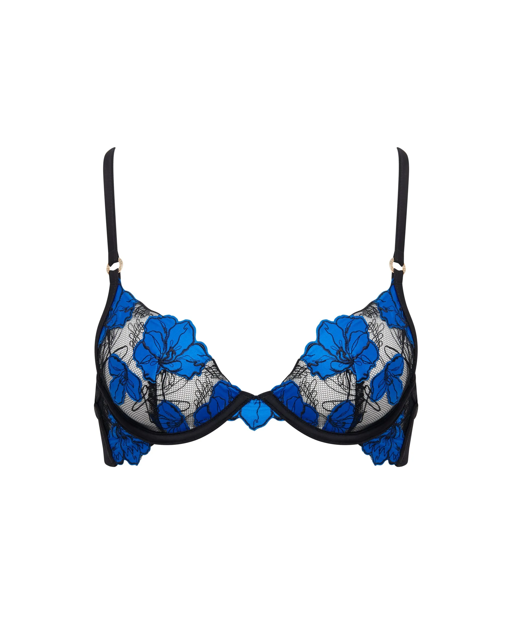 Sorento Wired Bra Black/Egyptian Blue