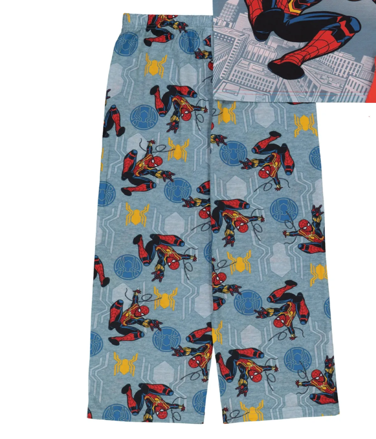 Spiderman Boys Pajamas Short Sleeve Kids PJs 3pc Set