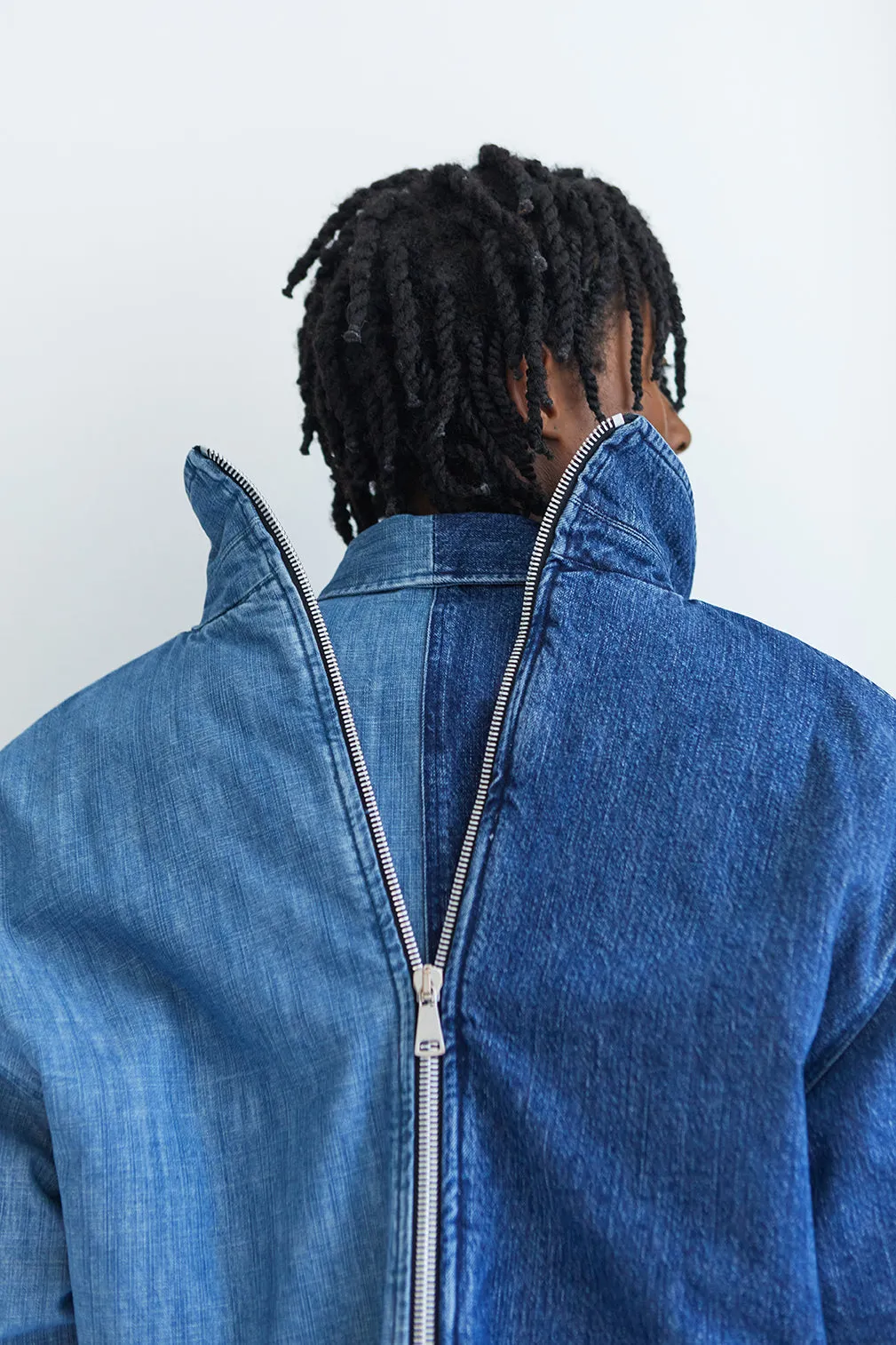 Split Bomber - Rinse Blue
