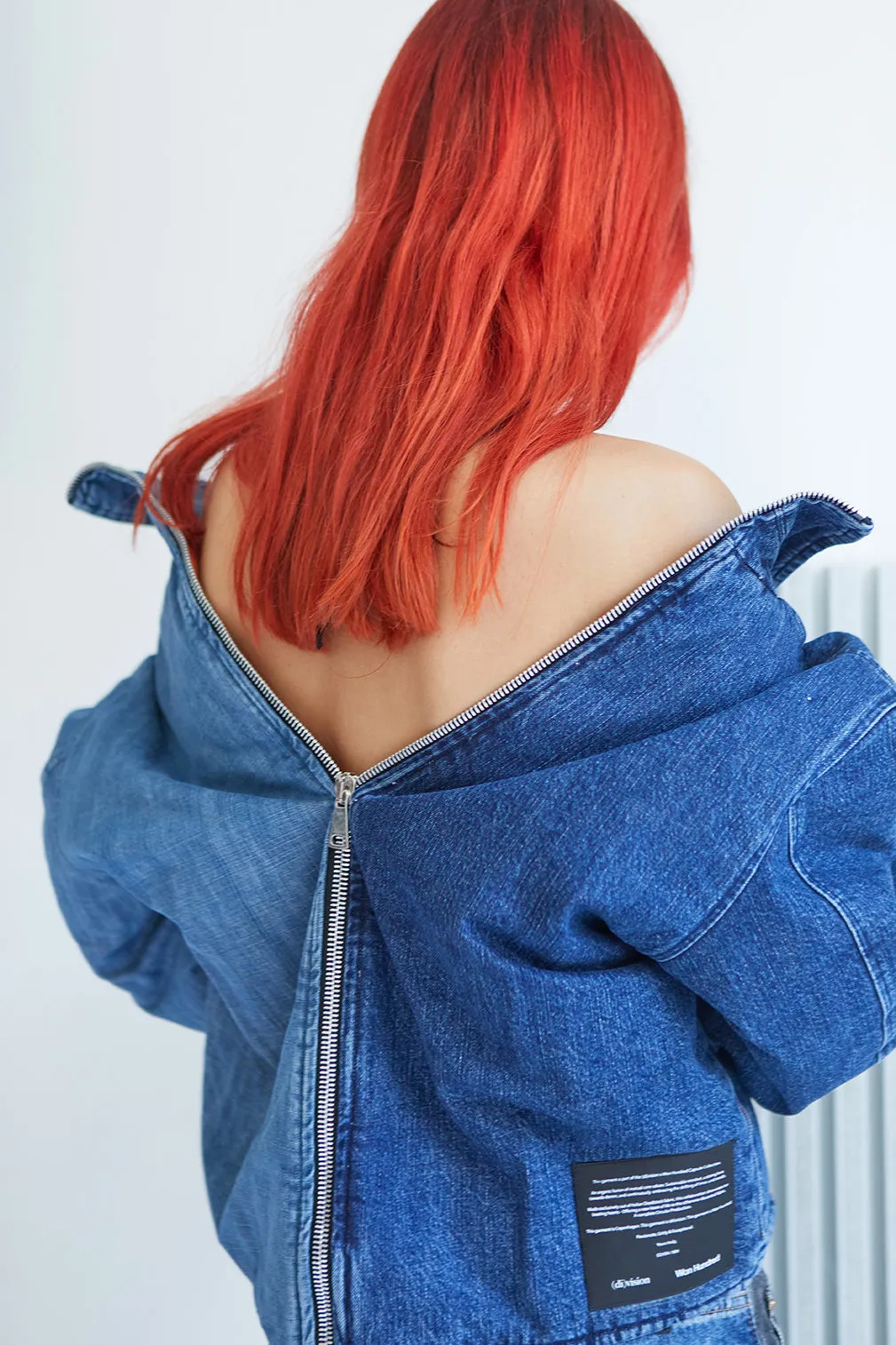 Split Bomber - Rinse Blue