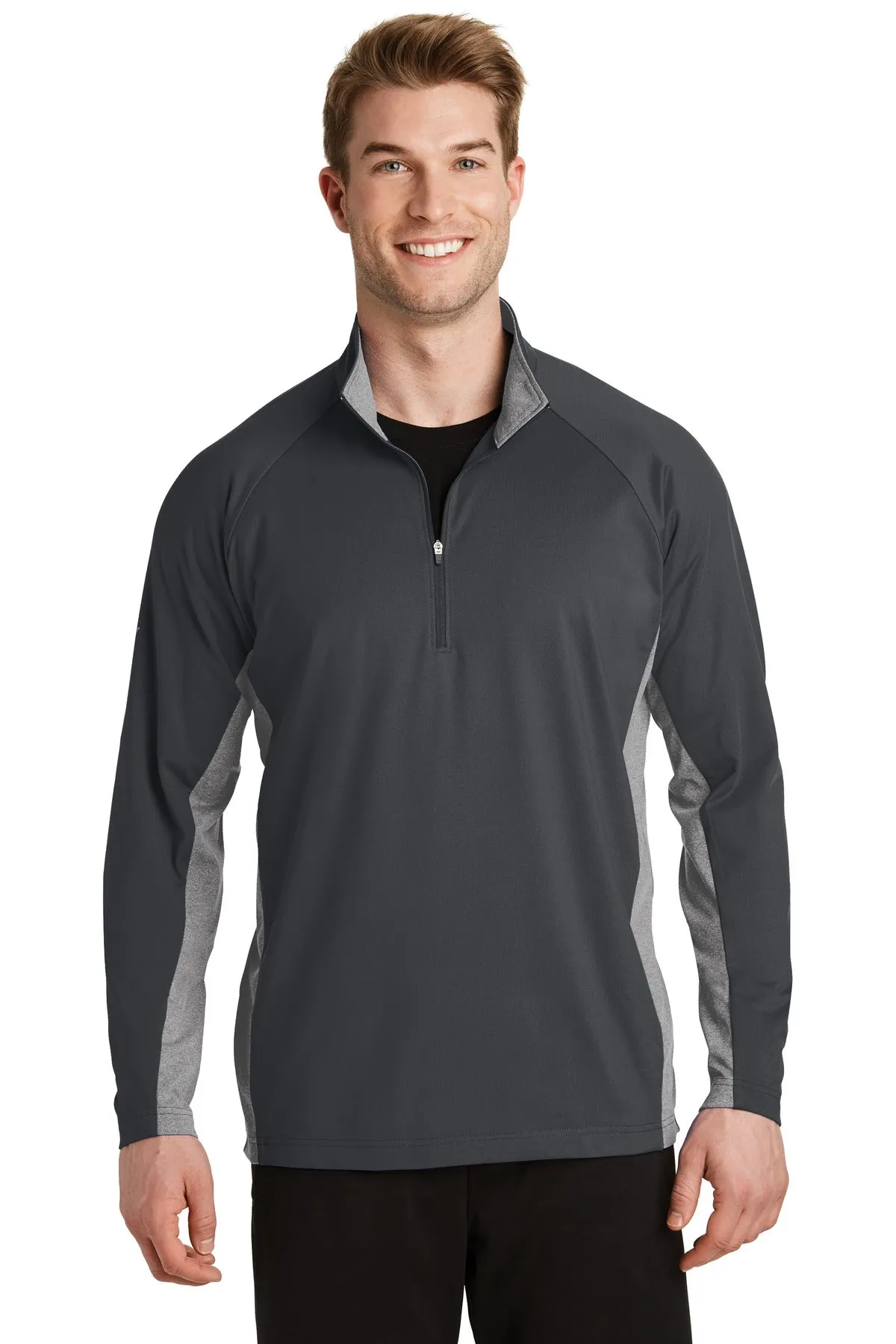 Sport-Tek® Sport-Wick® Stretch Contrast 1/4-Zip Pullover