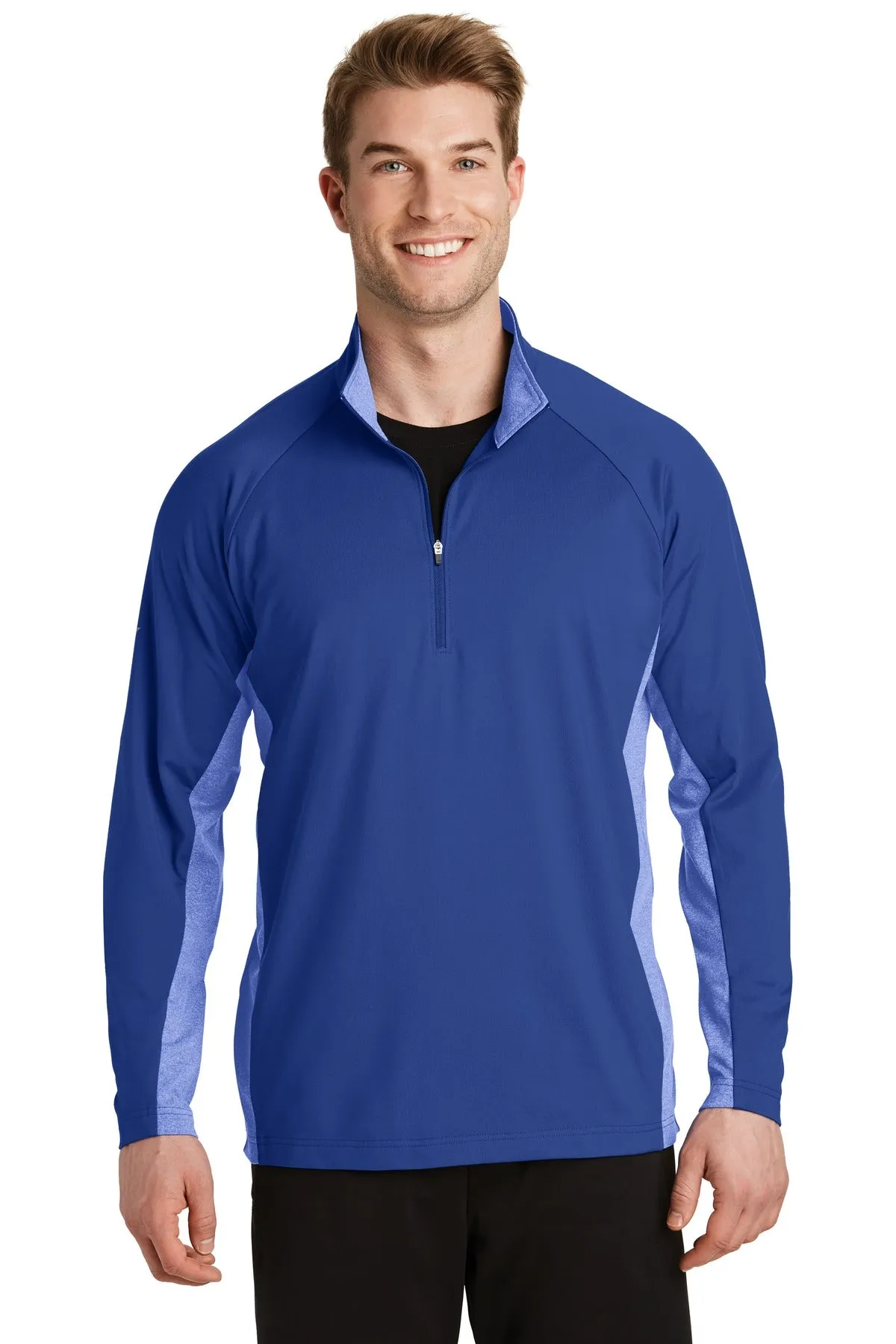 Sport-Tek® Sport-Wick® Stretch Contrast 1/4-Zip Pullover