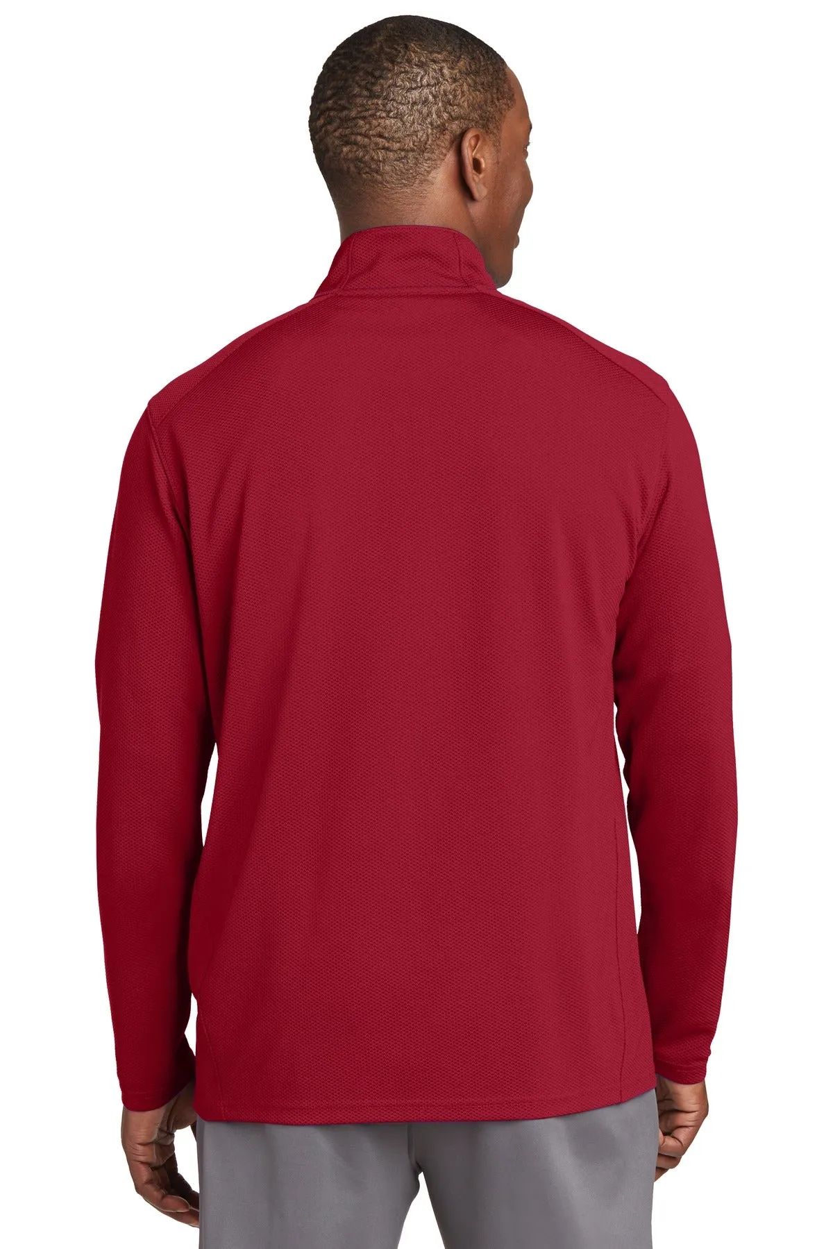 Sport-Tek® Sport-Wick® Textured 1/4-Zip Pullover