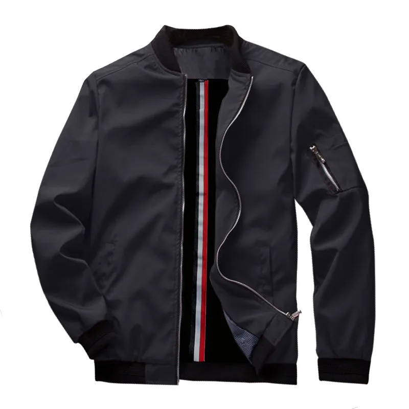 Spring New Men's Bomber Zipper Jacket