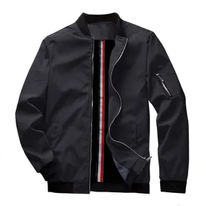 Spring New Men's Bomber Zipper Jacket