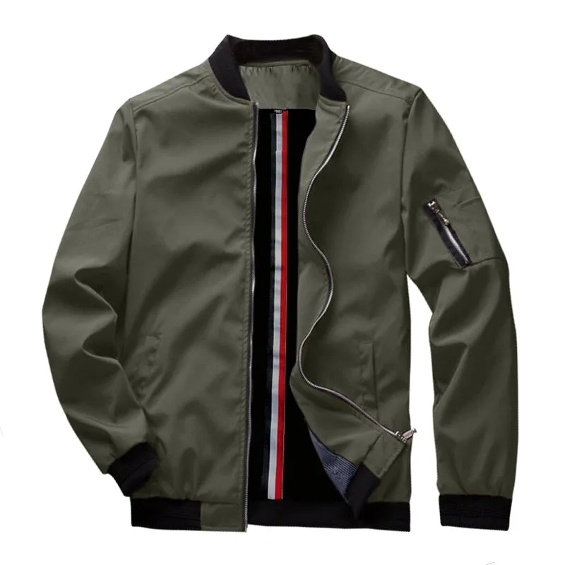 Spring New Men's Bomber Zipper Jacket