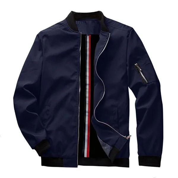 Spring New Men's Bomber Zipper Jacket