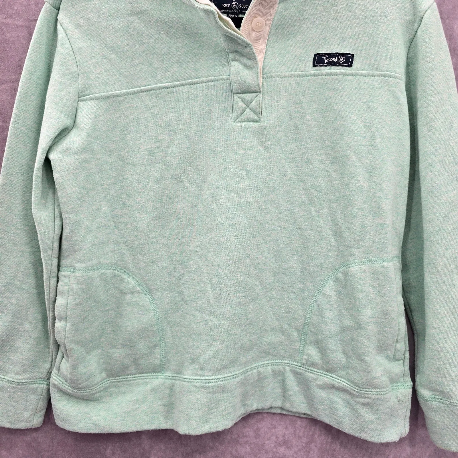 State of Mine Green Sweater Pullover Long Sleeve Cardigan Activewear Medium