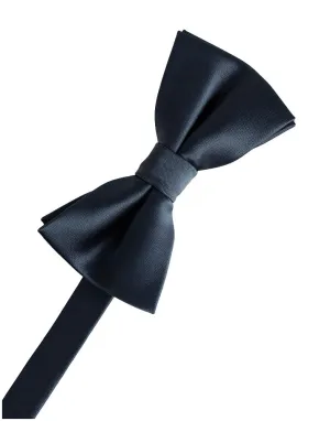 Steel Blue Eternity Kids Bow Tie