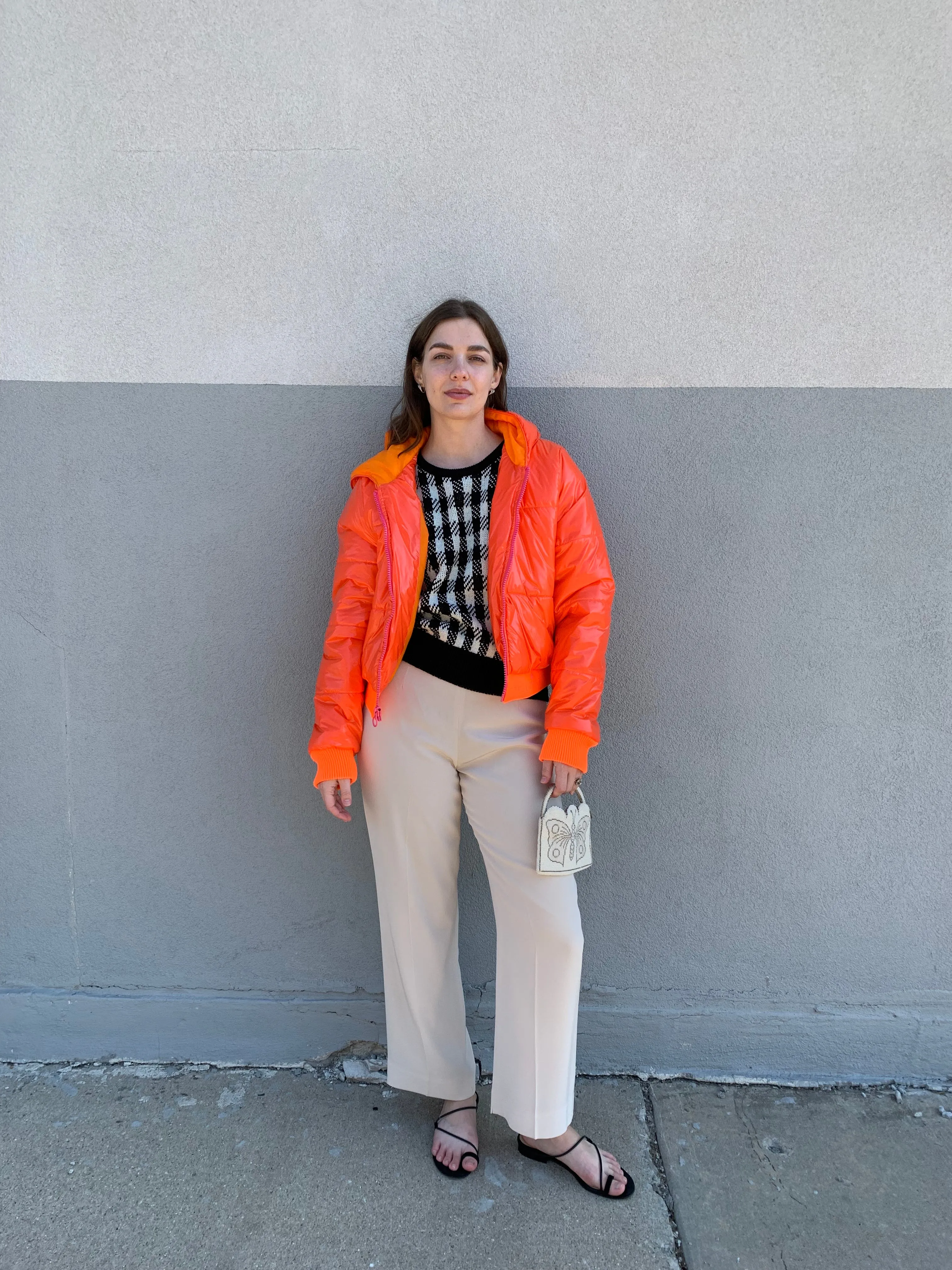 Stellasport orange puff coat