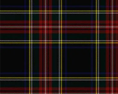 Stewart Black Modern Tartan Pre-Tied Bow Tie