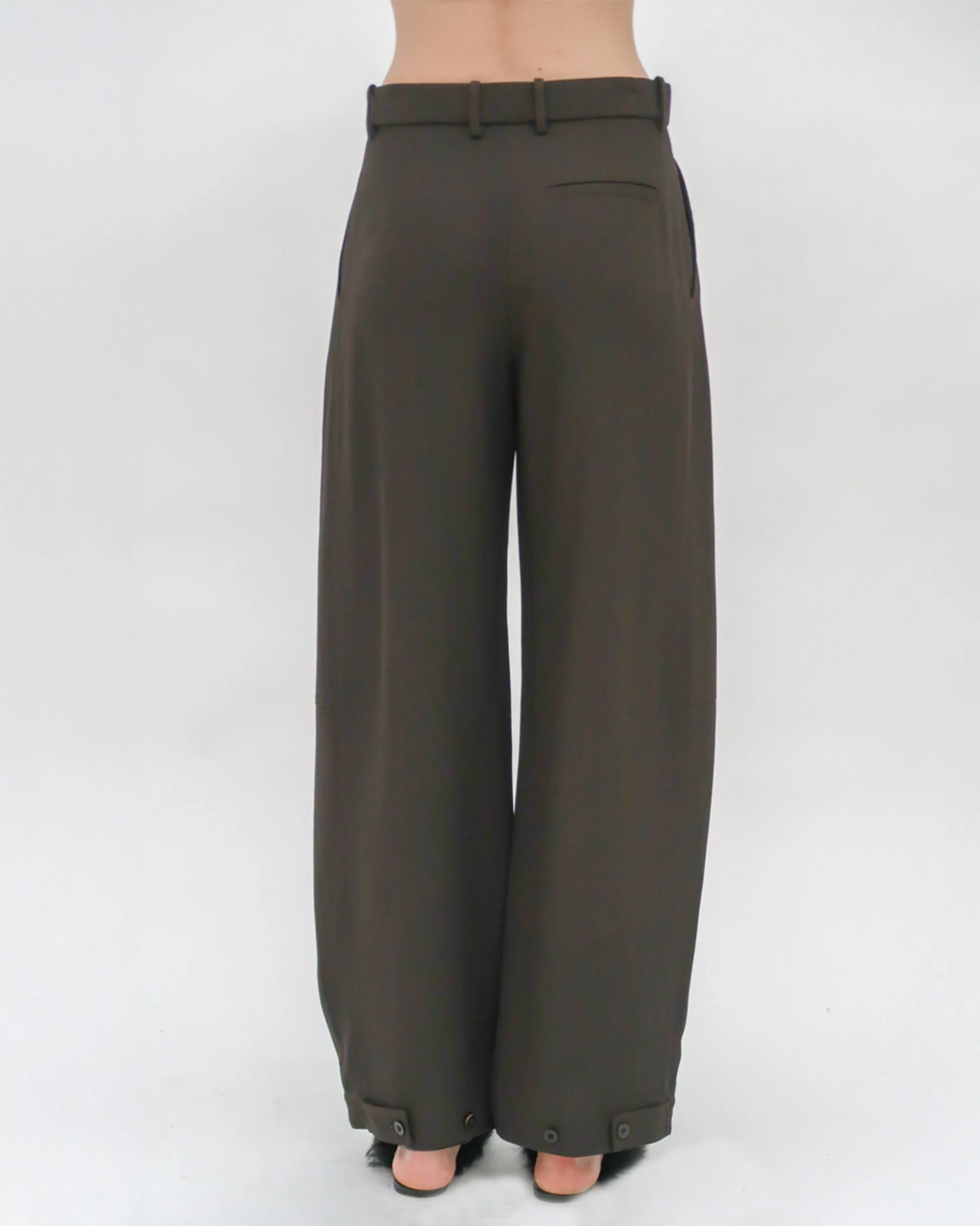 STRAIGHT TAPER TAB PANT - VISCOSE TWILL