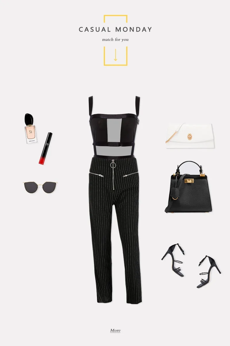 Strap Up Mesh Satin Bodysuit