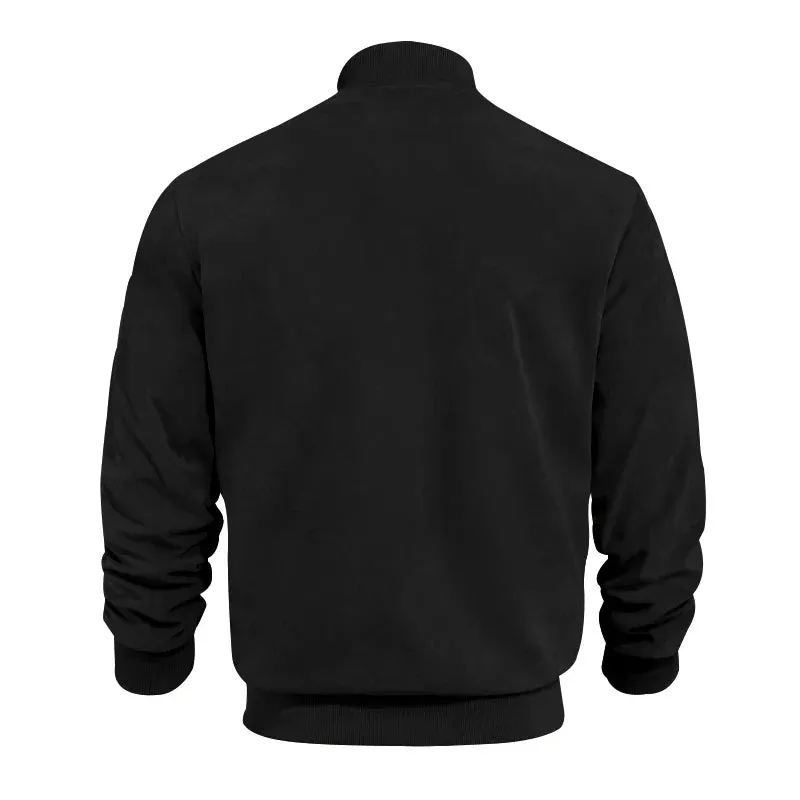 Suede Bomber Jacket