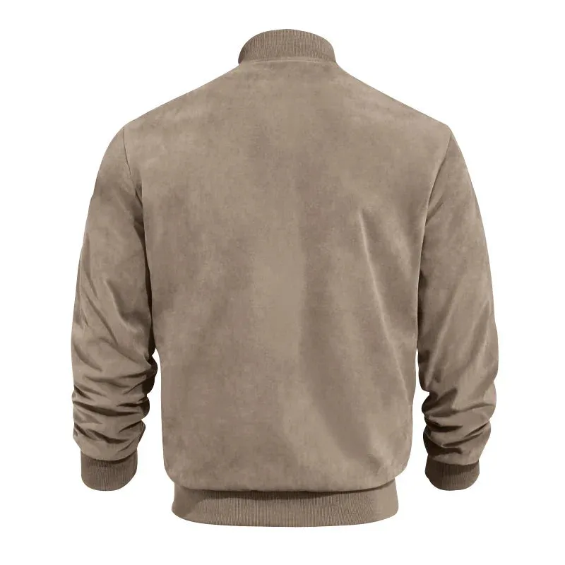Suede Bomber Jacket