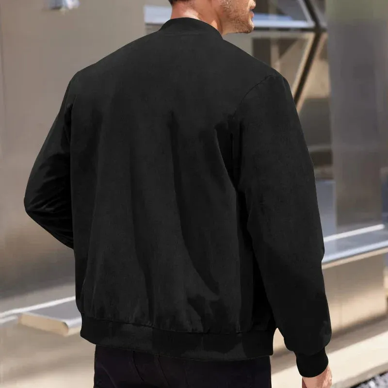 Suede Bomber Jacket