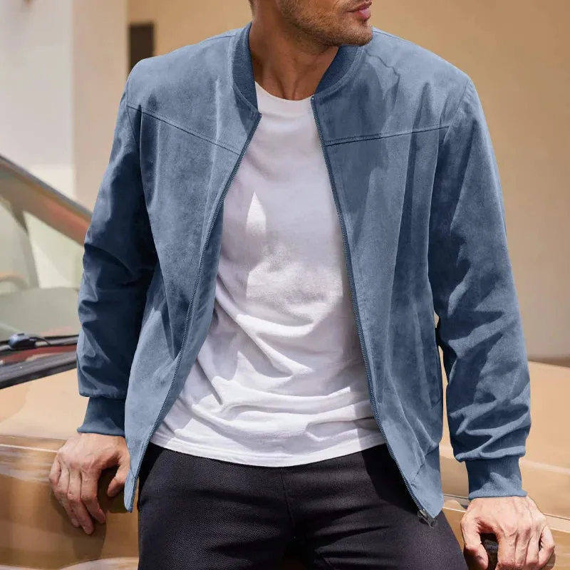 Suede Bomber Jacket