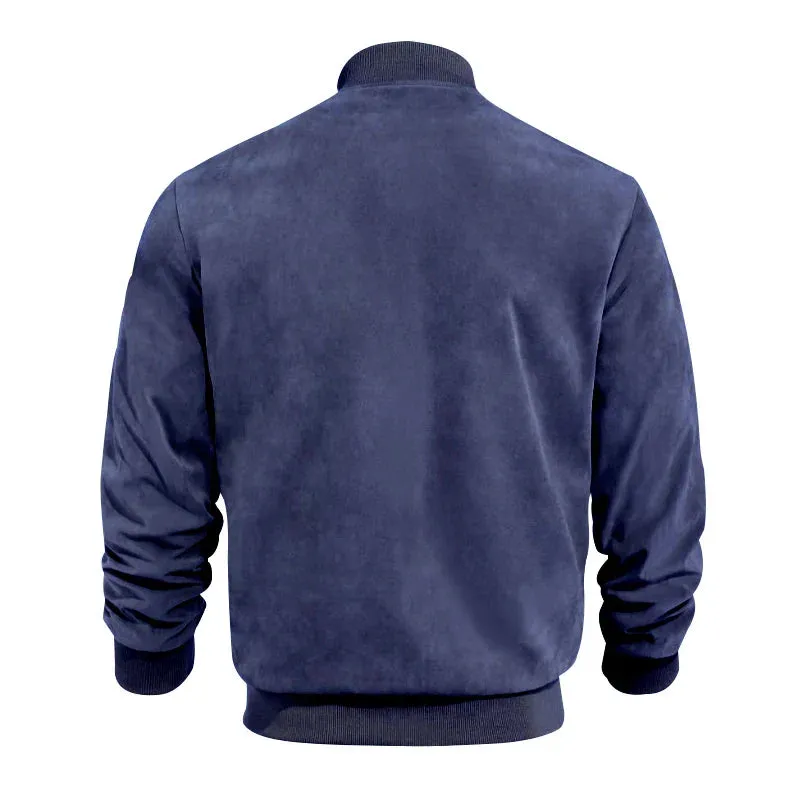 Suede Bomber Jacket