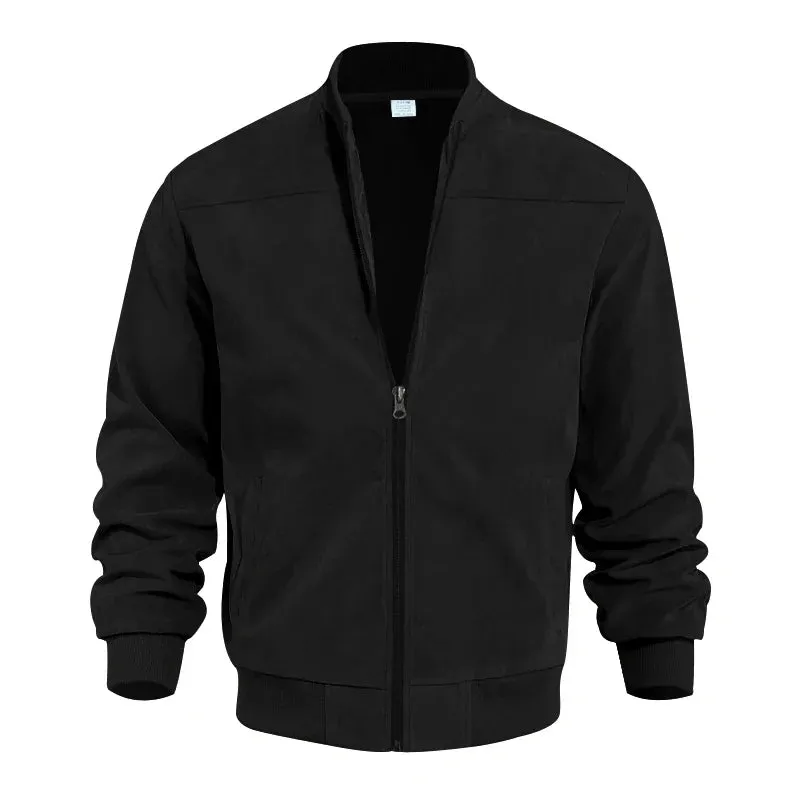 Suede Bomber Jacket