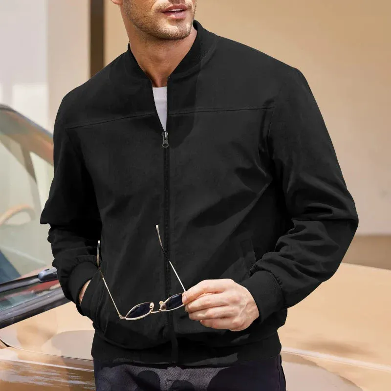 Suede Bomber Jacket