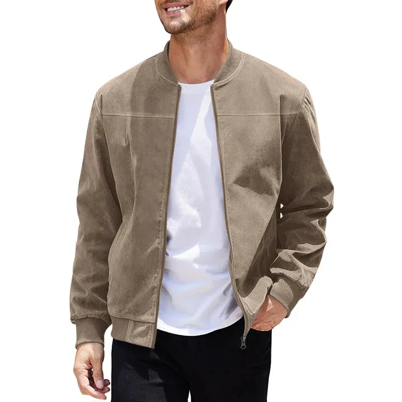 Suede Bomber Jacket
