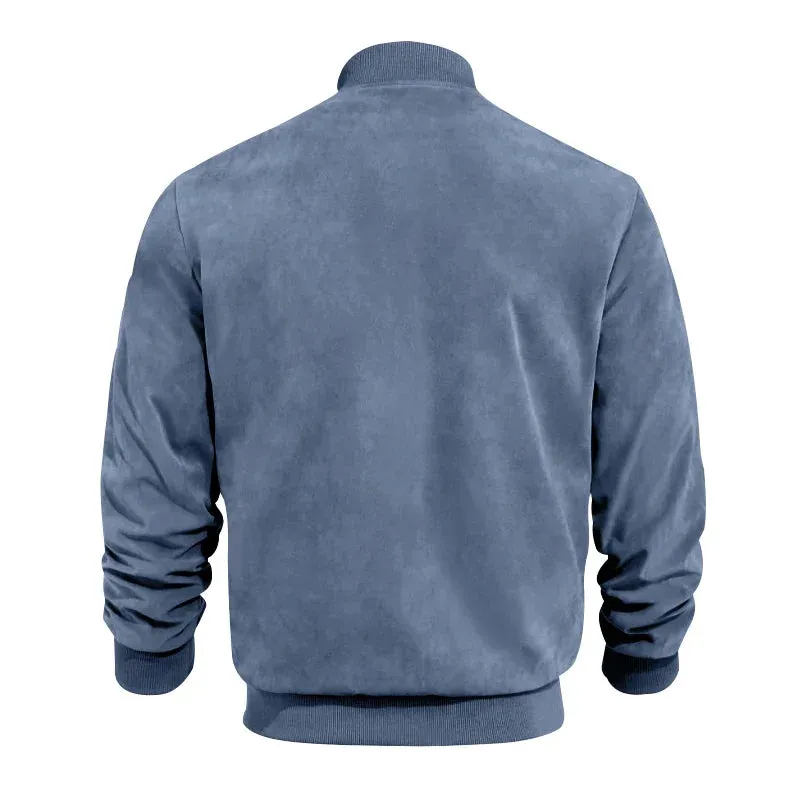 Suede Bomber Jacket