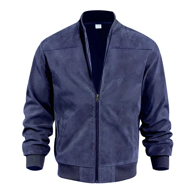Suede Bomber Jacket