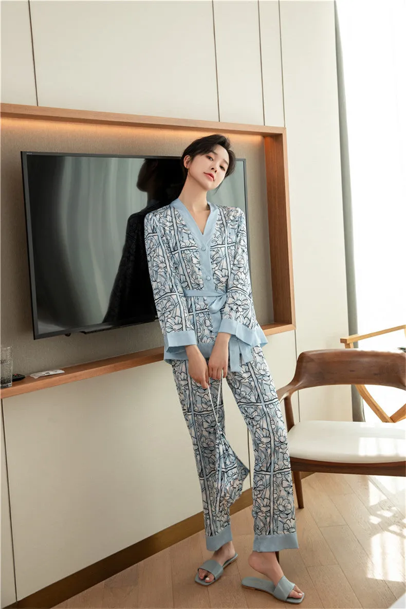 Summer Silk Pajamas for Women